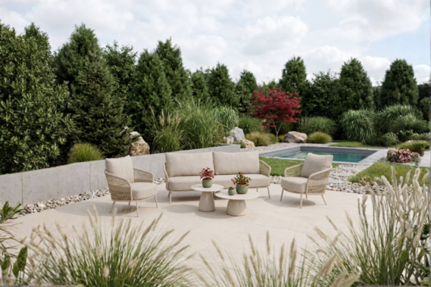 4 Seasons Outdoor Corfu loungeset linen
