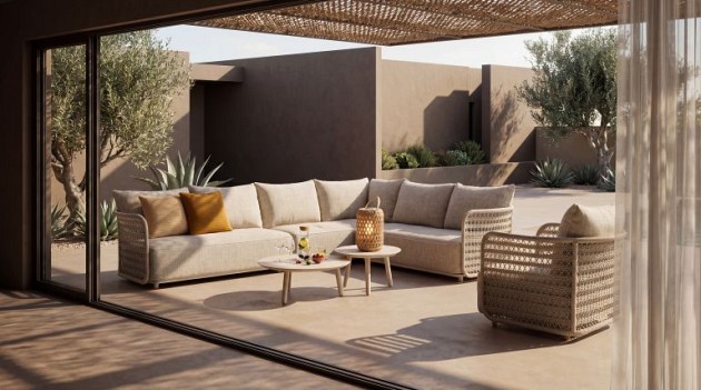 4 Seasons Outdoor Nova modulaire loungeset linen