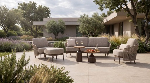 4 Seasons Outdoor Vento loungeset mocca