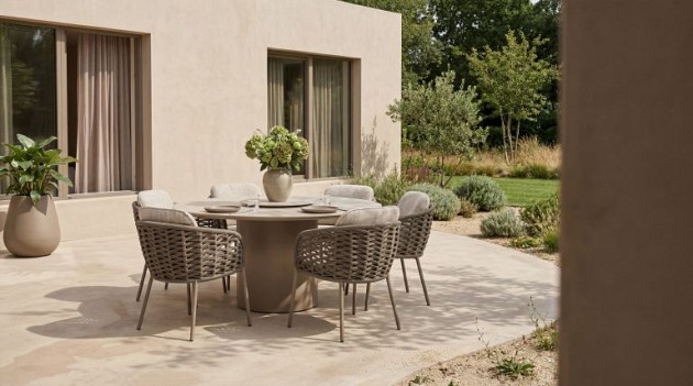 4 Seasons Outdoor Vera dining set mocca
