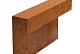 Stapelblok afdekker 15x200x15/43 cm Corten* OP=OP