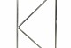 Verstelbaar stalen poortframe 100 x 155 cm, vuurverzinkt.*
