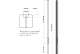 Lichtgewicht betonpaal met diamantkop ongecoat 8,5x8,5x275 cm, eindpaal, grijs.*