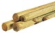 Grenen ronde paal cilindrisch gefreesd 1 zijde gepunt 1 zijde gekroond, Ø 4 x 200 cm, groen geïmpreg
