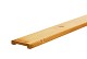 Vuren geschaafde afdeklat met sponning (6,2 cm) 1,9 x 9,6 x 181,5 cm t.b.v. recht en toogscherm, gro