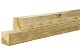 Grenen geschaafde paal 8,8 x 8,8 x 270 cm, zonder diamantkop, groen geïmpregneerd.*