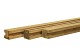 Grenen sleufpaal 8,8 x 8,8 x 270 cm, t.b.v. 28 mm profielplanken, hoekpaal, groen geïmpregneerd.*