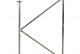 Verstelbaar stalen poortframe 150 x 155 cm, vuurverzinkt.*