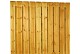 Grenen geschaafd plankenscherm 21-planks 15 mm, 180 x 180 cm, verticaal recht, groen geïmpregneerd.*