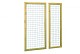 Grenen betonijzertrellis met maas 7,5 x 7,5 cm, in raamwerk 4,4 x 6,8 cm, 90 x 180 cm, groen geïmpre
