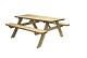 Picknicktafel Easy, 40 mm dik, bladmaat 180 x 70 cm, groen geïmpregneerd.*
