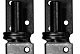 Duim zwart 16 mm t.b.v. poort, per 2 stuks.*