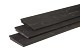 Vuren Zweeds rabat 1 zijde geschaafd, 1 zijde fijnbezaagd, 1,1-2,7 x 19,5 x 500 cm, zwart gedompeld.