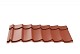 Dakpanplaten t.b.v. Douglasvision kapschuur Comfort 405 x 320 cm, (16 M2), Terracotta.*