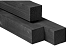 Douglas paal 14 x 14 x 300 cm Zwart gespoten*