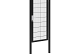 Hillfence metalen enkele poort Premium-line inclusief slot, 100 x 180 cm, zwart.*