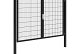 Hillfence metalen dubbele poort Premium-line inclusief slot, 300 x 180 cm, zwart.*