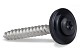 Daktrimschroef RVS met zwarte kop RAL 9005 en EPDM ring, 4,5 x 35 mm, 200 stuks.*