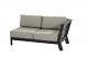 4 Seasons Outdoor Meteoro modulaire 2-zits loungebank armleuning links incl. 4 kussens - Antraciet