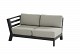4 Seasons Outdoor Meteoro modulaire 2-zits loungebank armleuning rechts incl. 4 kussens - Antraciet 