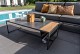 4 Seasons Outdoor Atlas loungetafel antraciet122 x 62 x 35 cm.