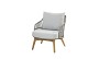 Taste by 4 Seasons Outdoor Tempre Loungestoel teak zilvergrijs incl. kussens - SHOWROOMMODEL