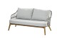 Taste by 4 Seasons Outdoor Tempre 2-zits loungebank teak zilvergrijs incl. kussens - SHOWROOMMODEL