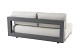 4 Seasons Outdoor Metropolitan 2.5-zits loungebank antraciet armleuning links OP=OP