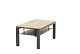 4 Seasons Outdoor Forza hoge loungetafel teak antraciet 120 x 70 x 55 cm. - OP=OP