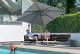 4 Seasons Outdoor Hacienda zweefparasol antraciet 300 x 400 cm.