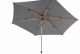 4 Seasons Outdoor Azzurro parasol 300 cm. Ø antraciet met Houtlook frame OP=OP