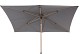 4 Seasons Outdoor Azzurro parasol 200 x 300 cm. antraciet met Houtlook frame