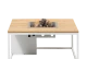 Cosiloft 100 white frame / teak top