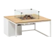 Cosiloft 100 white frame / teak top
