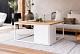 Cosiloft 100 white frame / teak top
