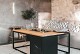 Cosiloft 120 black frame / teak top