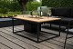 Cosiloft 120 black frame / teak top