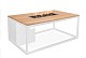 Cosiloft 120 white frame / teak top