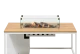 Cosiloft 120 white frame / teak top