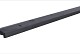 Grenen geschaafde afdekkap met sponning (6,1 cm) 3,5 x 8,5 x 180 cm t.b.v. rechtscherm, zwart gedomp