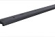 Grenen geschaafde afdekkap met sponning (6,1 cm) 3,5 x 8,5 x 180 cm t.b.v. rechtscherm, zwart gedomp