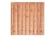 Grenen plankenscherm 21-planks, 180x180 cm Legna Rosso - OP=OP