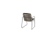 Taste by 4 Seasons Outdoor Parma stapelbare stoel antraciet/taupe incl. kussens  - SHOWROOMMODEL