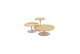 4 Seasons Outdoor Volta teak bijzettafel centrale poot latte 60 cm. Ø (H 35) OP=OP