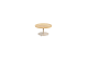 4 Seasons Outdoor Volta teak bijzettafel centrale poot latte 60 cm. Ø (H 35) OP=OP