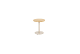 4 Seasons Outdoor Volta teak bijzettafel centrale poot latte 45 cm. Ø (H 55) OP=OP