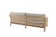 4 Seasons Outdoor Lucas 3-zits loungebank teak incl. 6 kussens