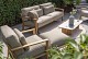 4 Seasons Outdoor Lucas voetenbank teak incl. kussen