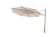 4 Seasons Outdoor Siesta zweefparasol Premium 350 cm. Ø zand met houtlook frame OP=OP