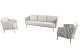 Taste by 4 Seasons Outdoor Eva loungeset 3-zits loungebank met twee loungestoel OP=OP